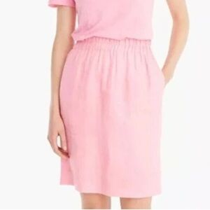 J Crew Beauchamps Linen Skirt